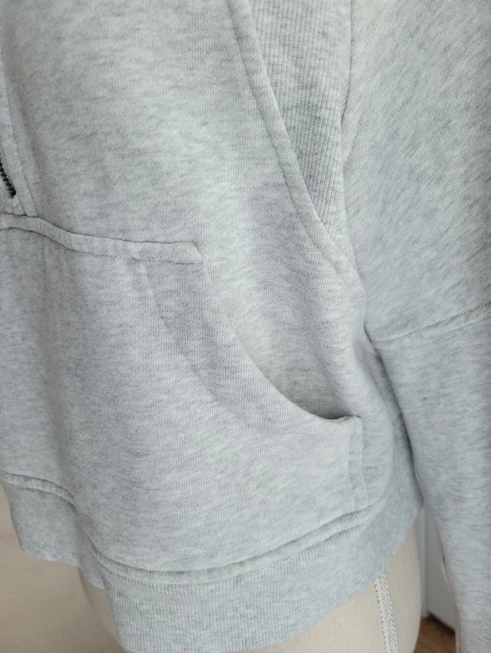 Lululemon Scuba Oversized‎ Half-Zip Hoodie Heathered Core Ultra Light Grey